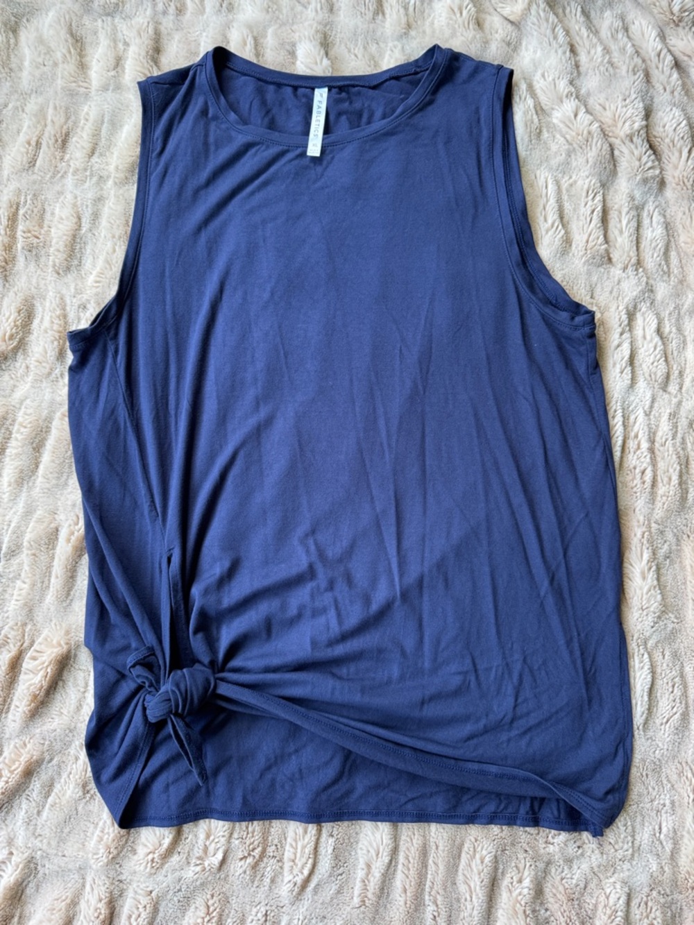 NWOT Fabletics Navy Relaxed Asymmetrical Tank